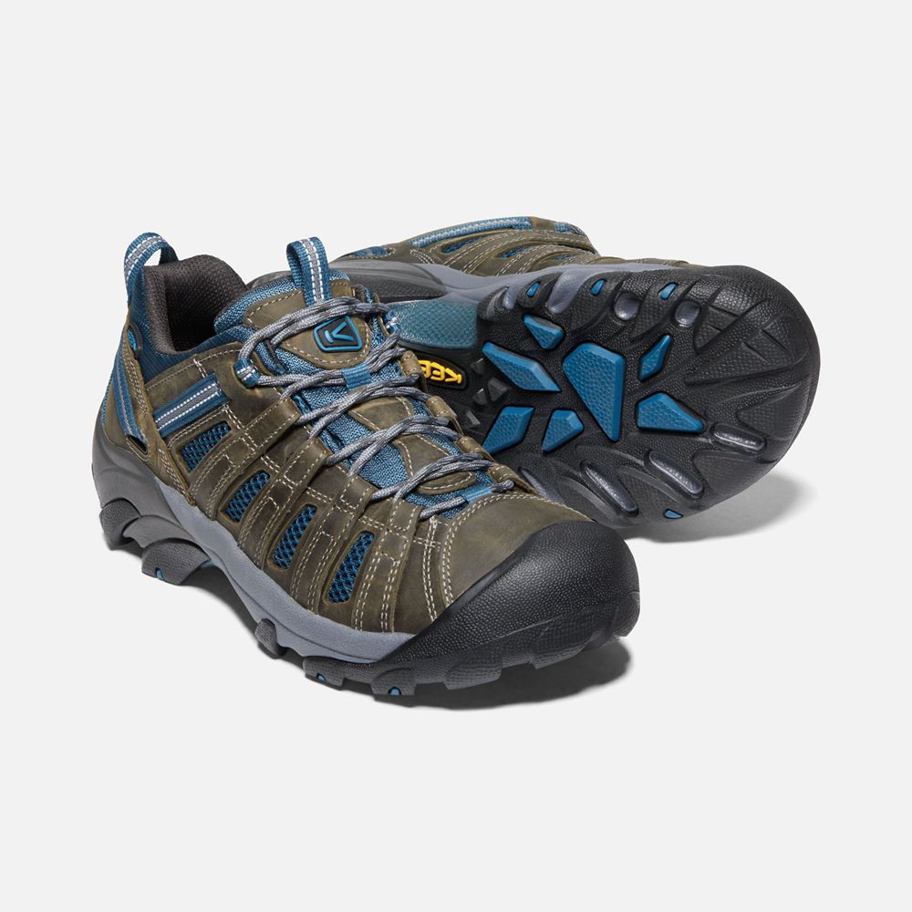 Keen Wandelschoenen Heren Blauw/Khaki - Voyageur - 81590-OACR